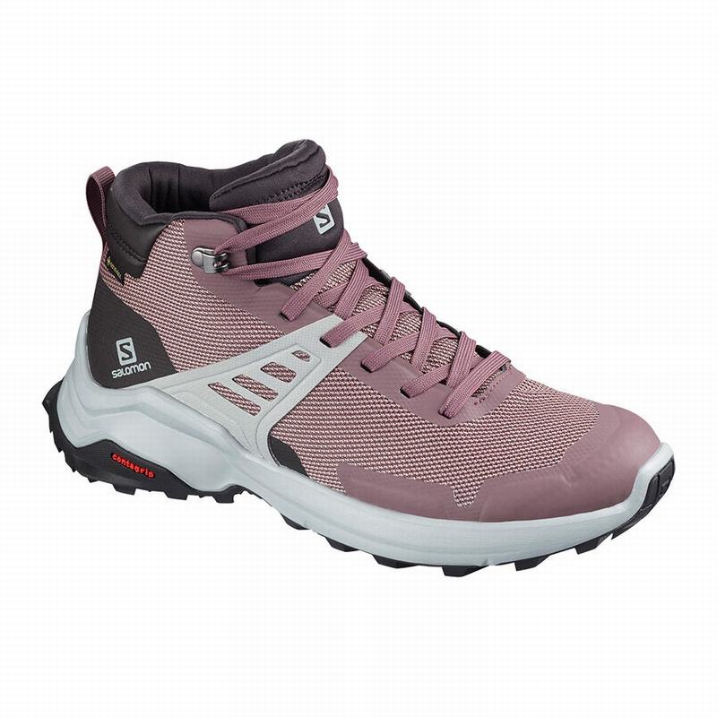 Salomon Vandresko Dame Bordeaux - X RAISE MID GORE-TEX (JDRQV-8596)